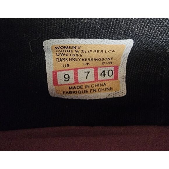 CUSHE CANVAS FLATS SHOES WOMENS GRAY CANVAS SLIP ON CASUAL LOAFER SHOES SIZE 9 - Picture 6 of 7